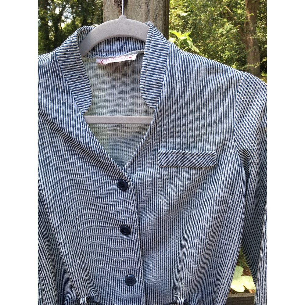 60’s vintage hickory striped belted top shacket - Picture 7 of 8